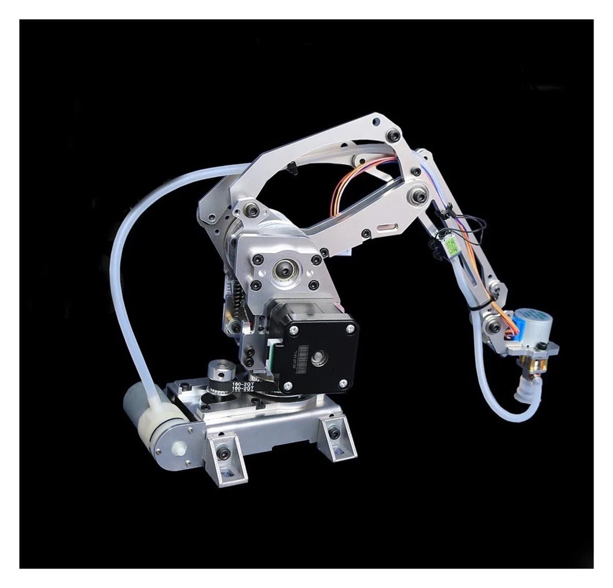 ZERVA Carica 4 braccio robot DOF con ventosa for motore passo-passo Manipolatore interamente in metallo Braccio meccanico Pinza ad artiglio (Size : Robot arm)