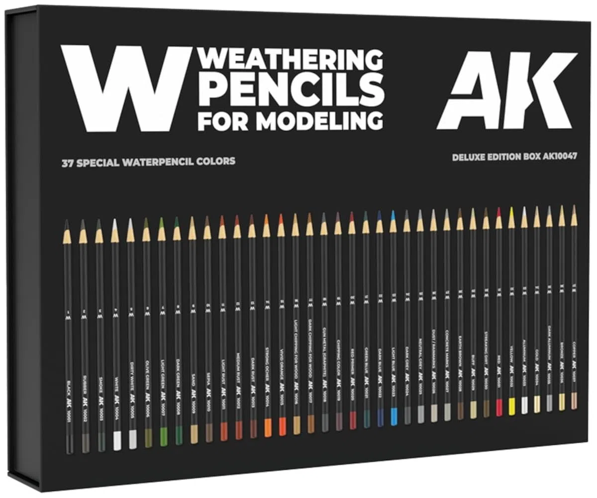 Ak interactive - weathering pencils: deluxe edition box