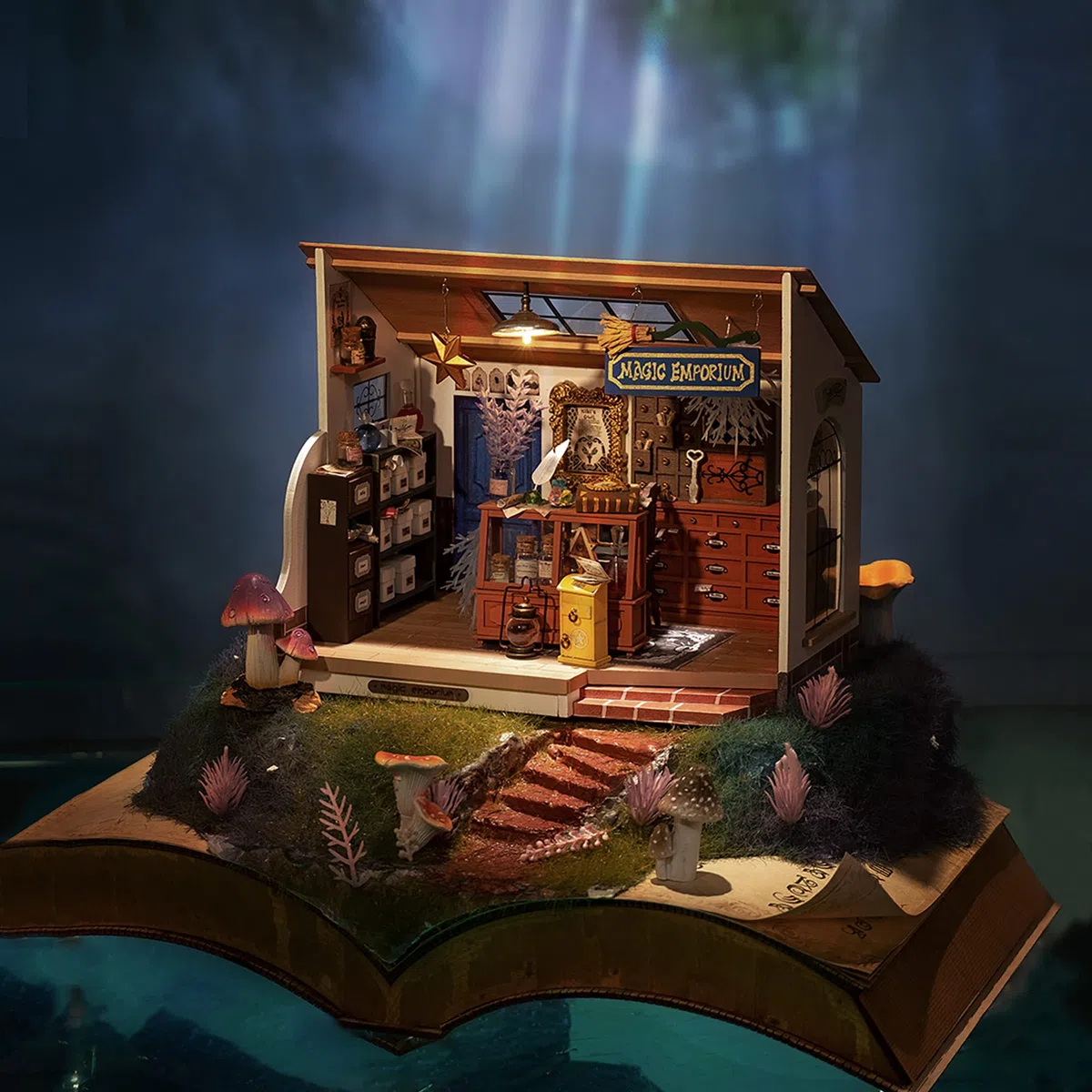 Rolife DIY Miniature House Modellismo Casa in Miniatura da Costruire con Luci LED Modellismo da Costruire Adulti 3D Puzzle Legno Diorama Kit Fai Da Te Regali Bricolage Adulti Insegnante Bimba Femmina