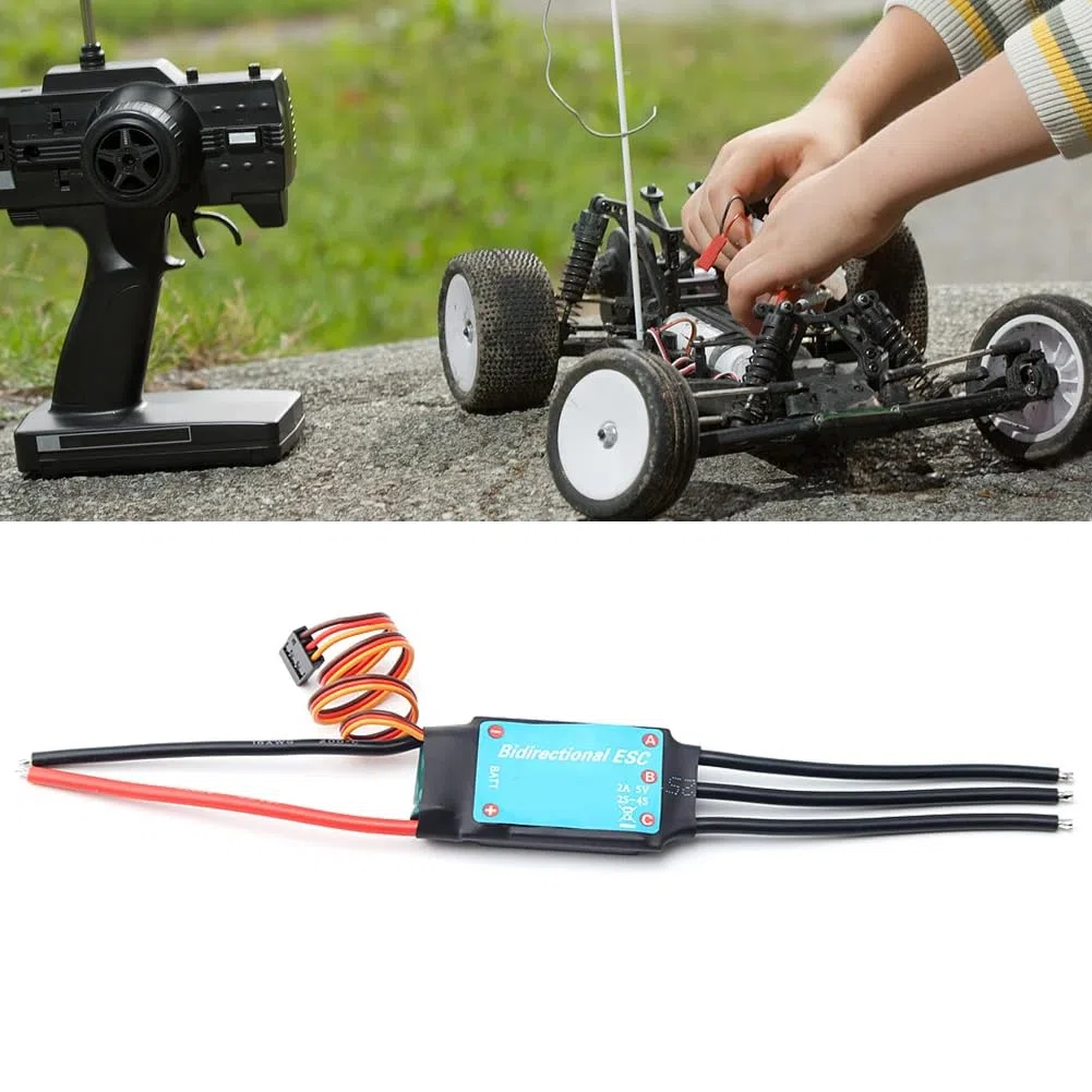 DollaTek Double Sides Brushless ESC Underwater Thruster Ricambi per barche per auto RC - 60A