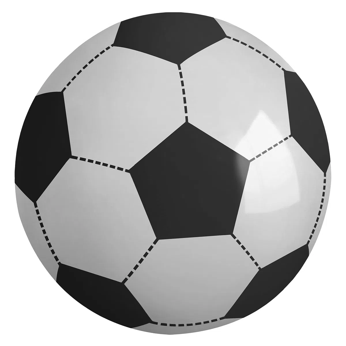 Pallone da calcio gigante e gonfiabile