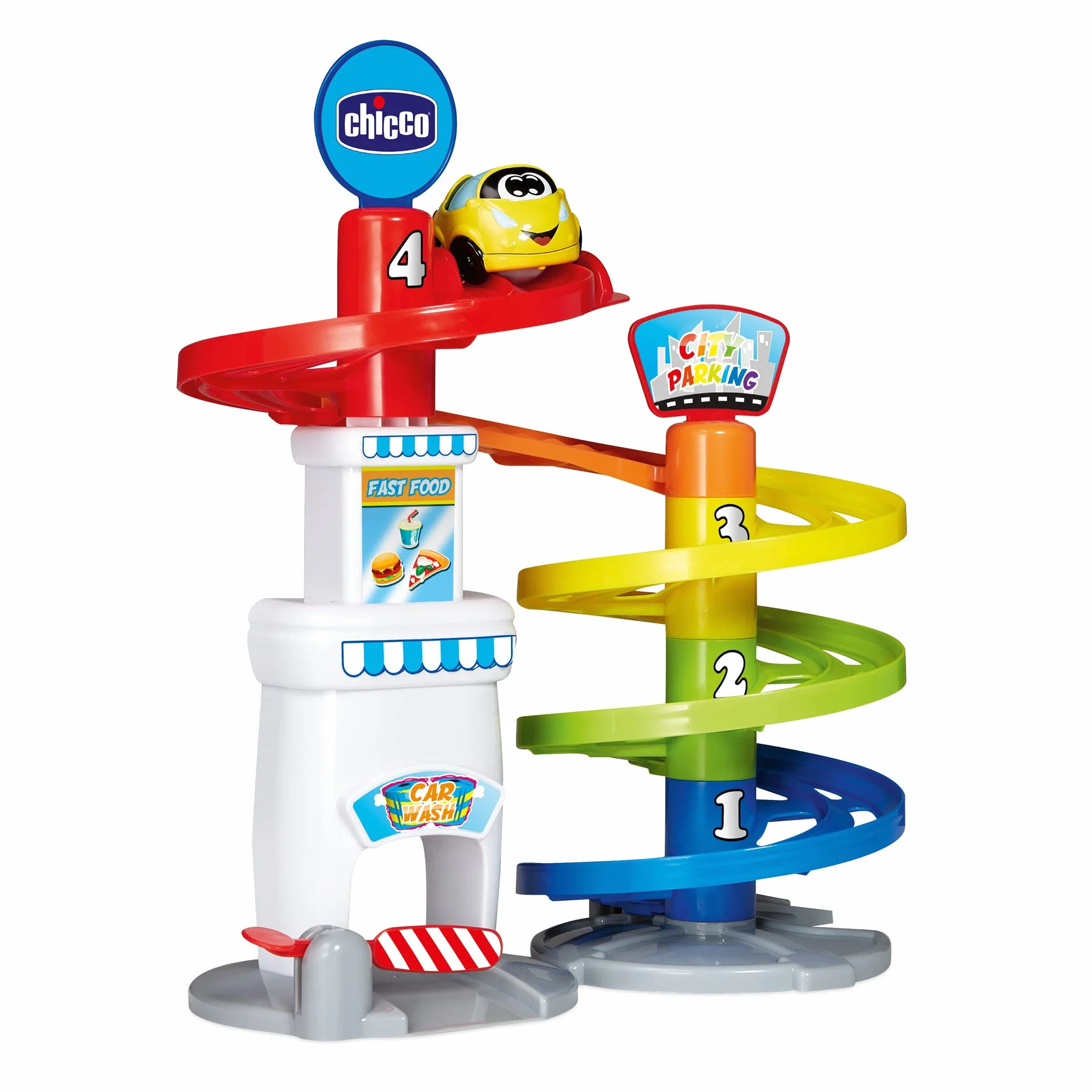Chicco- Parcheggio Turbo Touch Veicoli, Multicolore, 37 cm, 00010001000000