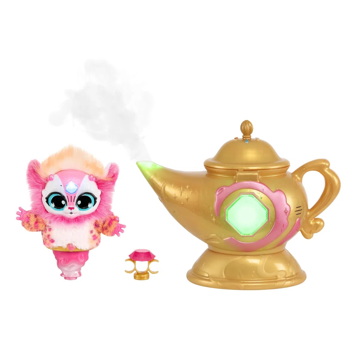Magic Mixies Lampada Magica, Gioco Interattivo con Peluche Interattivo per Bambini, Giochi Bambina 3 Anni +, Anello Magico, Effetto Nebbia e Luci, Rosa MGX09100