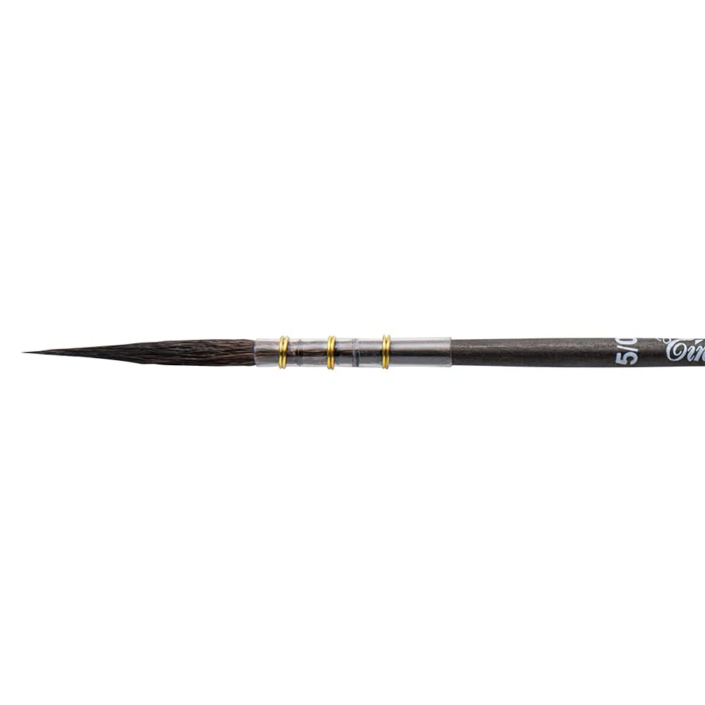 Tintoretto Pennello Sintetico Acquerello Serie 1408 Liner 5/0, Creato con Acquerellista Italiano Felice Feltracco