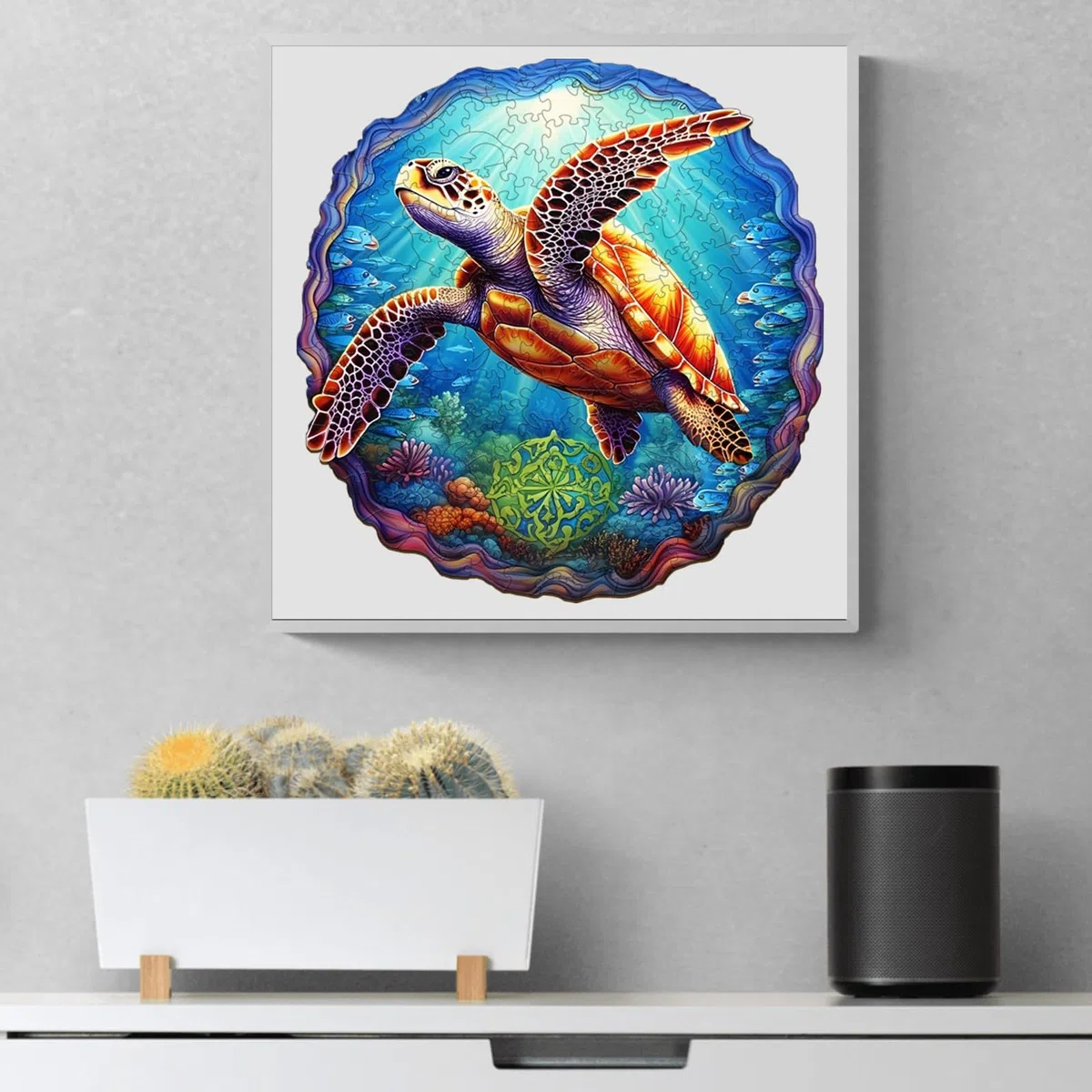Puzzle in legno per adulti, 300 pezzi a forma di animale, a forma di animale, regalo di Natale per famiglia, amici, 34 x 35 cm