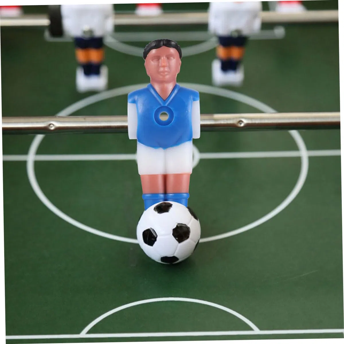 Set 12 Pezzi Giocatori Calcio Balilla in Abs Maglia Rossa e Blu, Accessori Sostitutivi per Tavolo Calcio Balilla per Uso Versatile e Gioco Migliorato in Riunioni Familiari