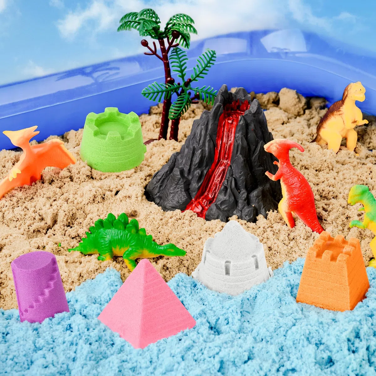 NiToy Play Sand, FlexiSand 5 kg Sabbia da Gioco Modellabile per Bambini, Sabbia da Modellazione per Dare Forma e Impastare, Facile da Maneggiare, Applicazione Pulita, Promuove il Gioco Creativo (Beige