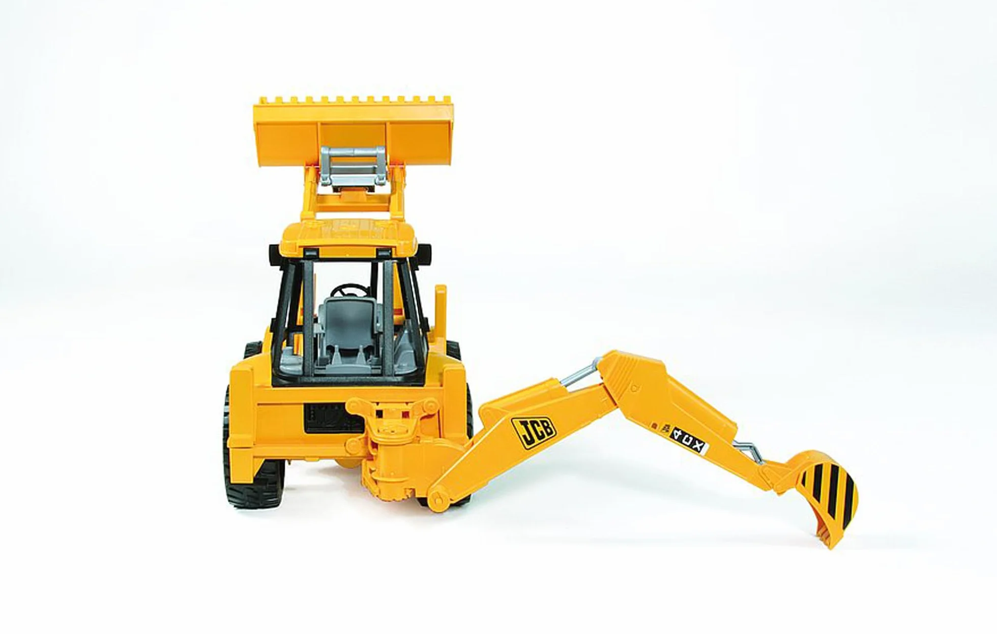 bruder 02428 - terna JCB 4CX, terna a benna frontale, veicolo da costruzione, pala gommata