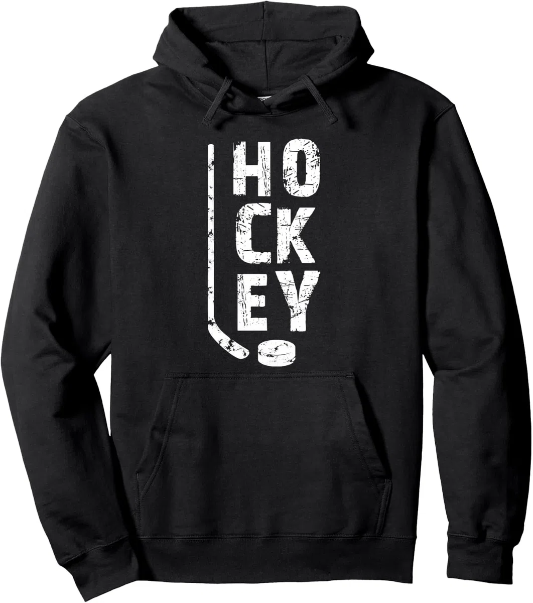 Hockey su ghiaccio giocatore regalo hockey figlio hockey papà Felpa con Cappuccio