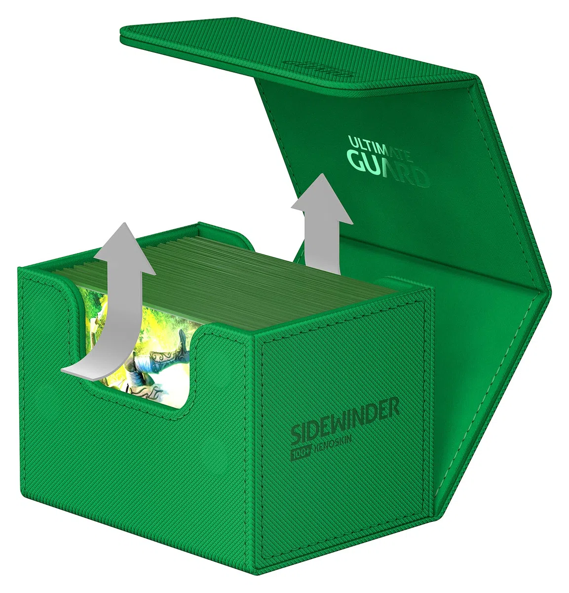 Ultimate Guard Sidewinder 100+ XenoSkin Monocolor Verde