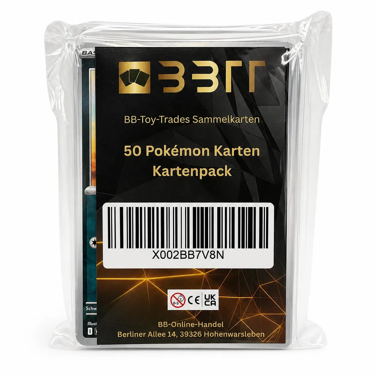 50 carte Pokemon + rare GX EX o V Card Starter Pack con allenatori ed energia, confezione di carte da collezione in BB-Toy-Trades