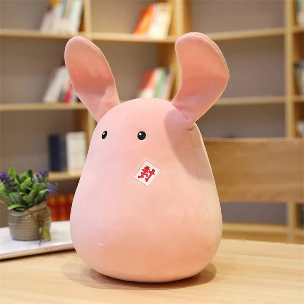 Anime rosa carino peluche bambola coniglio bambola lancio cuscino morbido imbottito peluche portachiavi ciondolo giocattolo per Anime fan Chritsmas compleanno