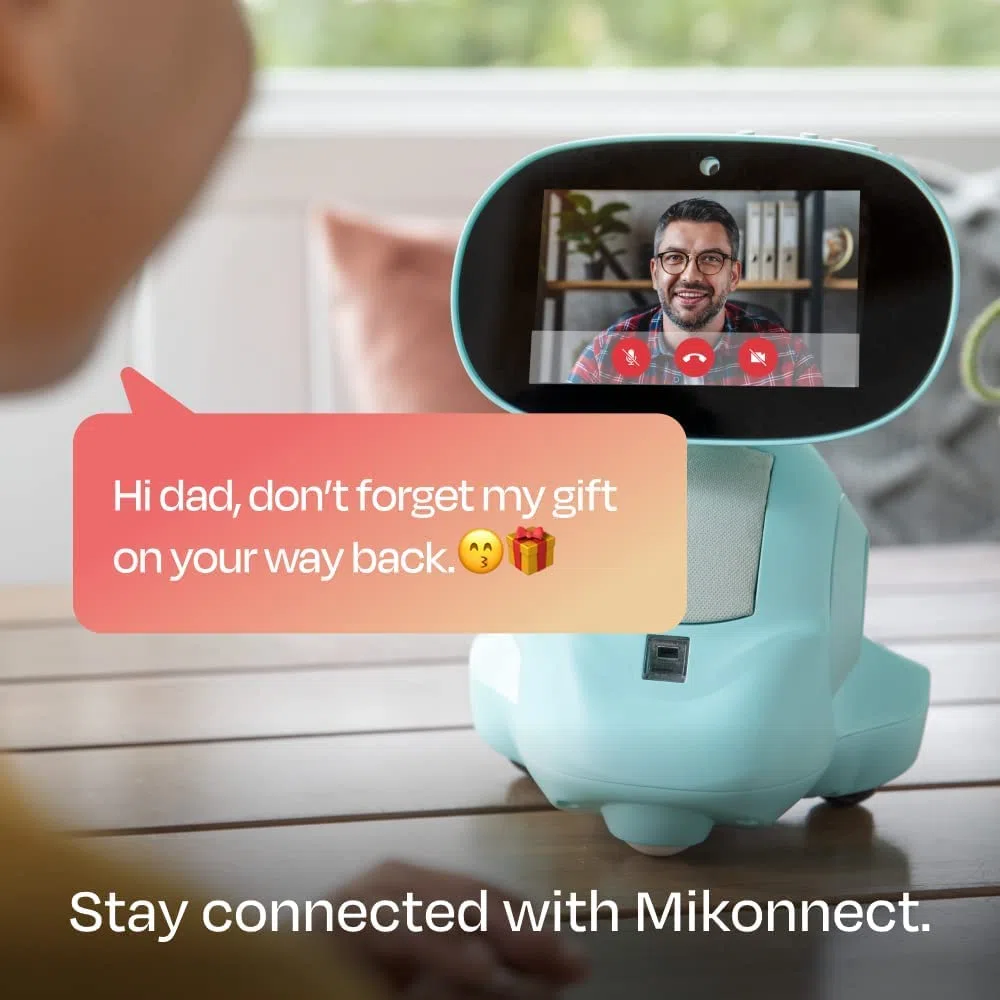 Miko 3: Smart Robot per bambini basato sull'intelligenza artificiale| Robot STEM per apprendimento e formazione con app di coding + Giochi illimitati + Blu programmabile