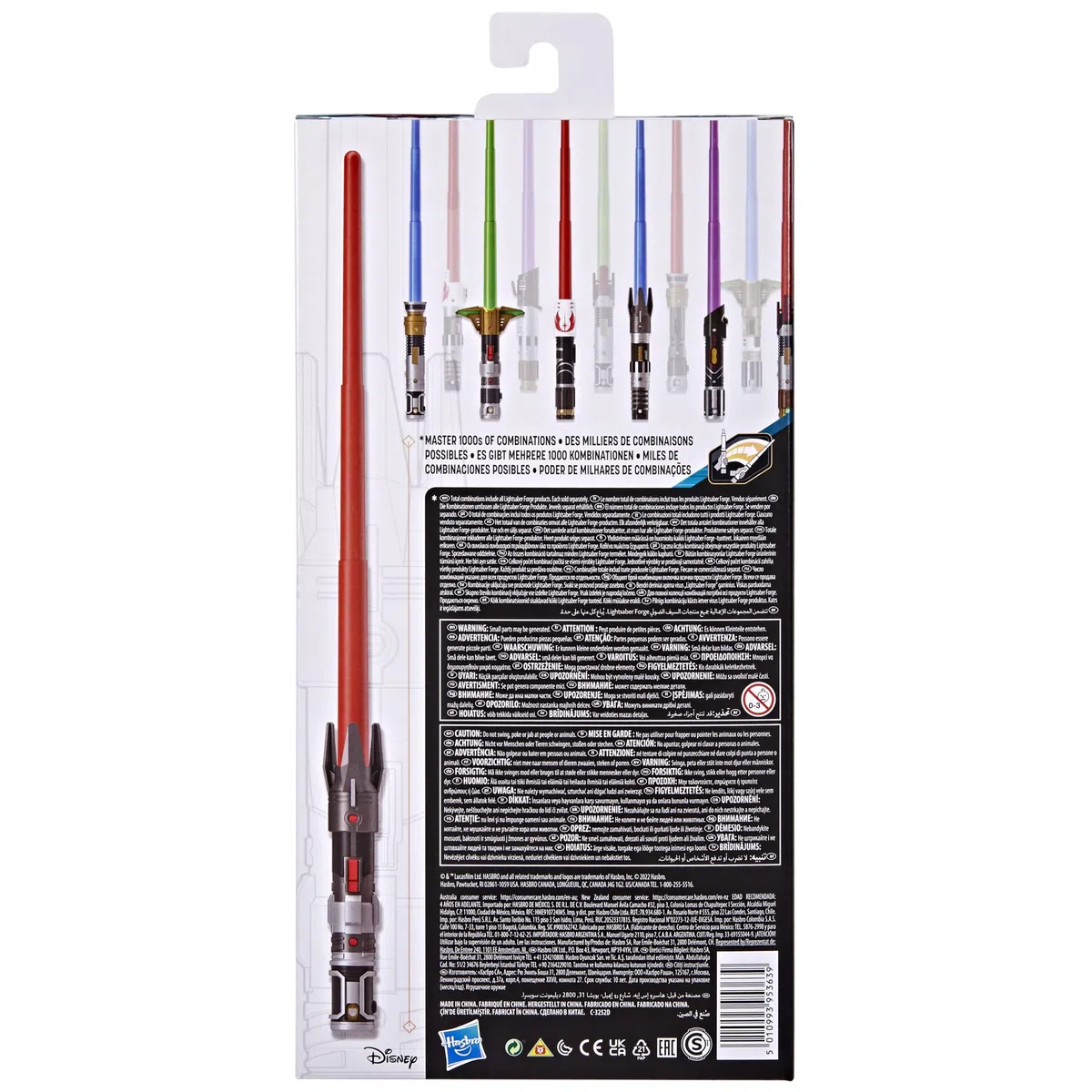 Star Wars Lightsaber Forge - Sciabola a Luce Rossa Estensibile Darth Maul - Giocattolo Personalizzabile per Gioco di Ruolo - dai 4 Anni in su