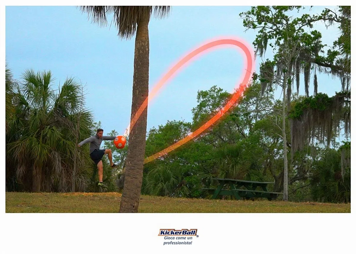 Kickerball - Curve and Swerve Football Pallone da calcio