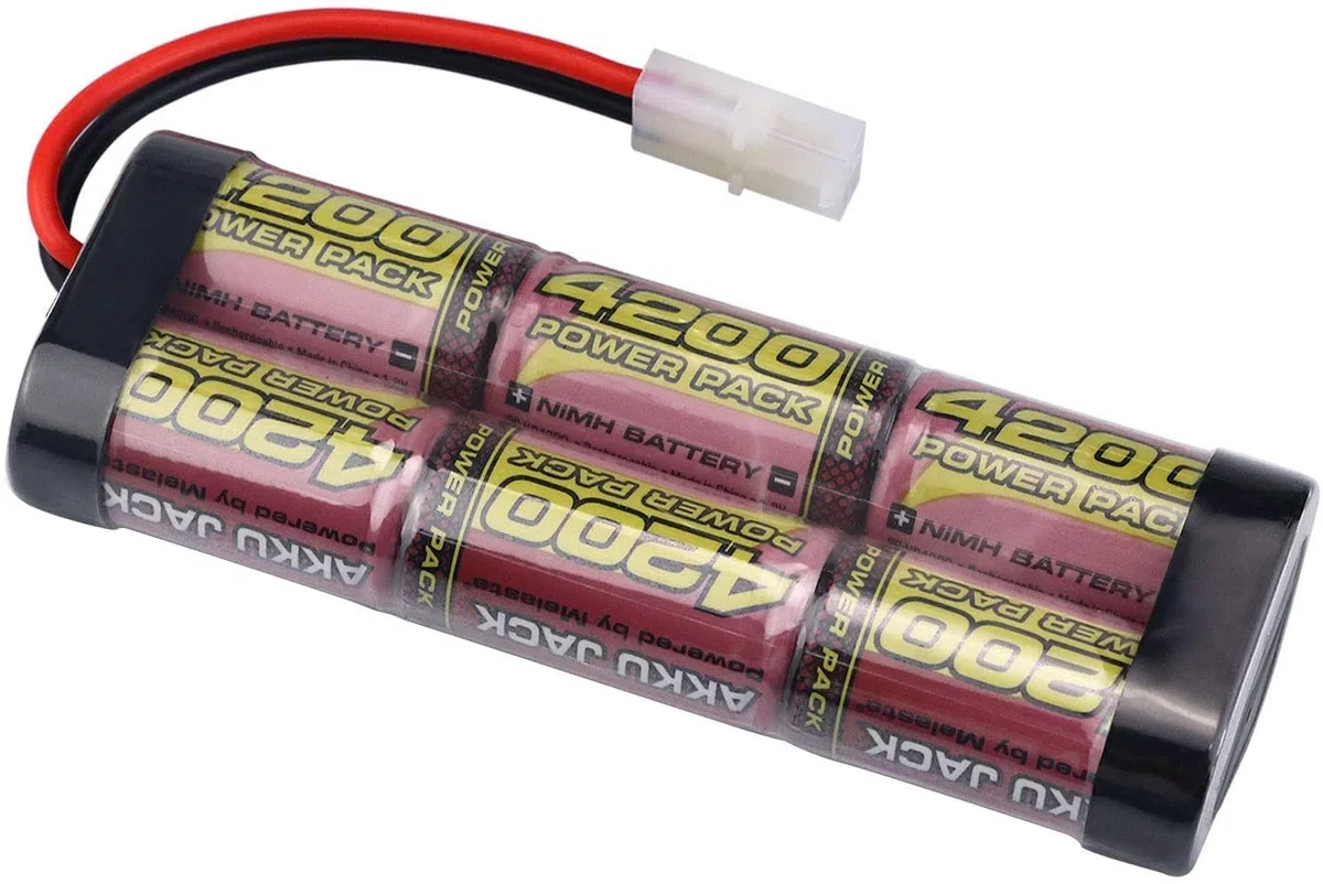 melasta NiMH Batteria 7.2V 4200mAh Remote Racing Batteria Pack con Tamiya Plug per Modellini di Automobili, Aerei