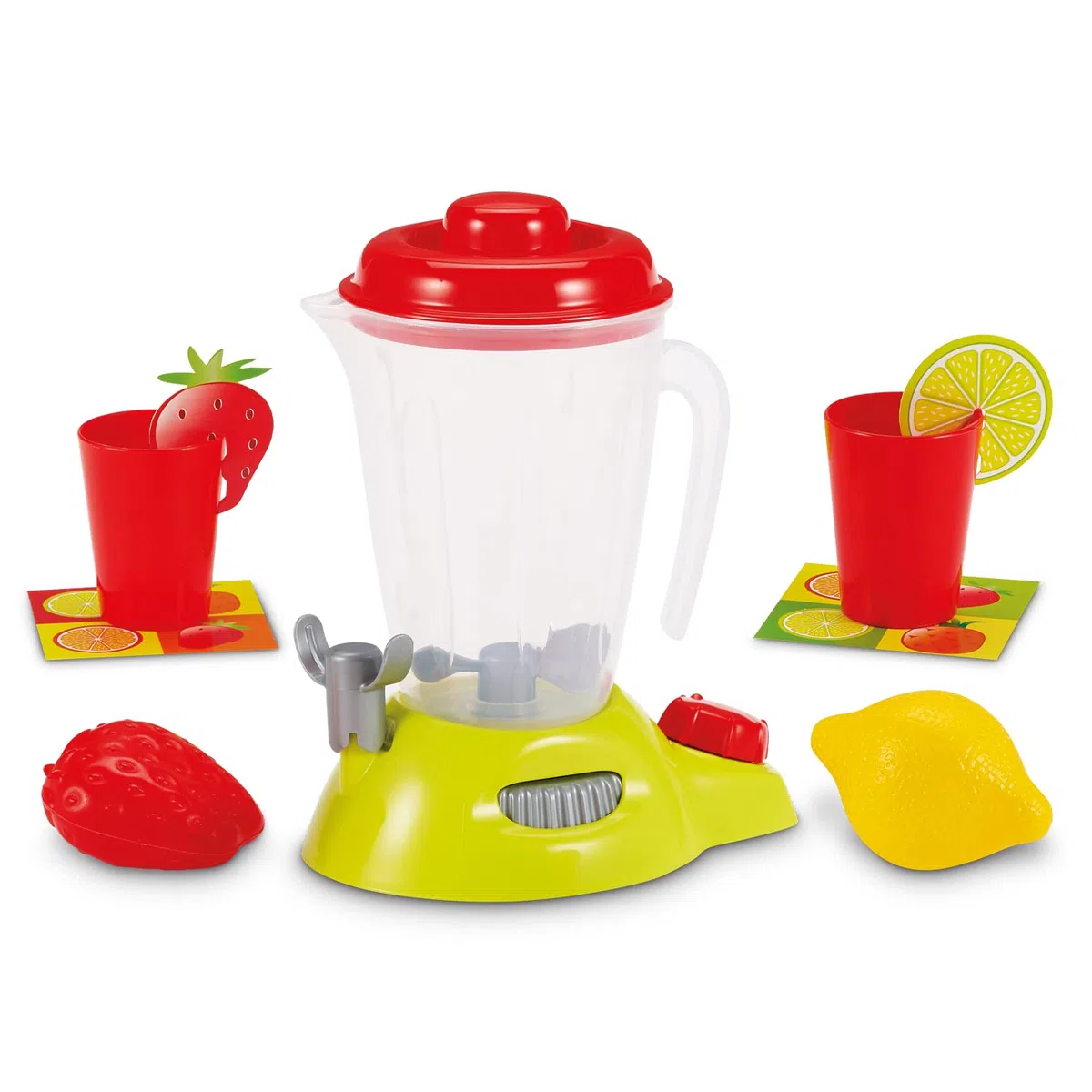 Ecoiffier - EC 100% Chef Set Piccoli elettrodomestici, 7600002524, +18 Mesi, Macchina del caffè + frullatore+ Piastra per Waffle, con Tanti Accessori, Made in France