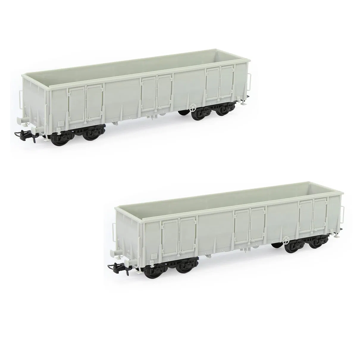 Evemodel 2 pz Ho Scala 1:87 Vuoto Smontato Gondola Modello di Auto Ferrovia Fai da Te Wagon C8742JJ