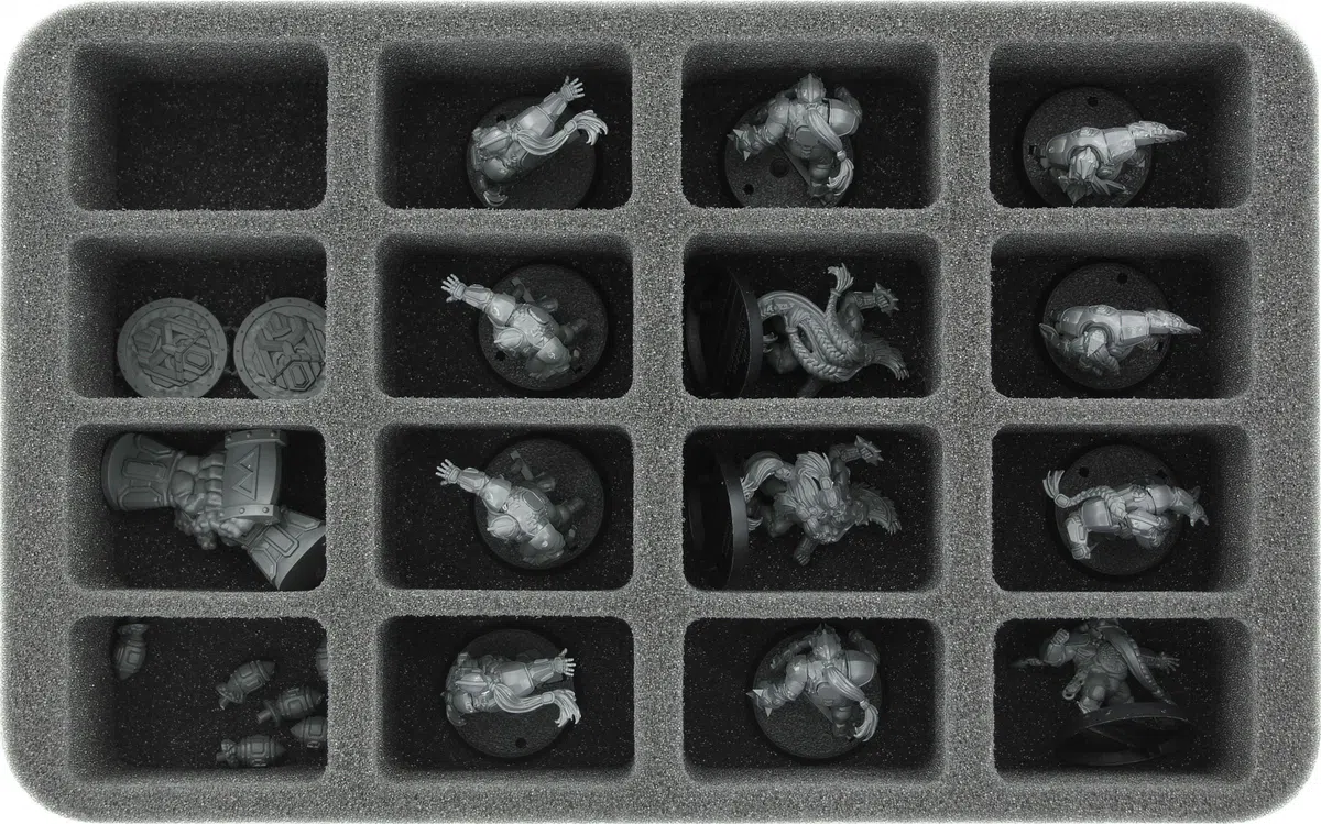 Feldherr Magnetic Box Verde Compatibile con 16 Miniature di Ciotole di Sangue - Edizione 2016