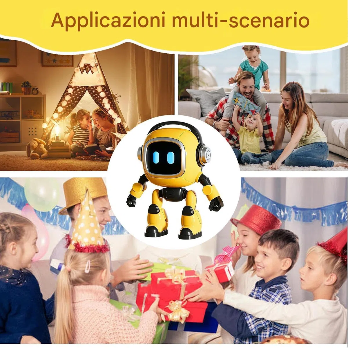 Generico Robot AI – Giocattolo Intelligente Per Apprendimento | Robot Smart Con AI | Robots Interattivi Emo Per Bambini, Ragazzi & Adulti, Educativo, Regalo Compleanno & Festività