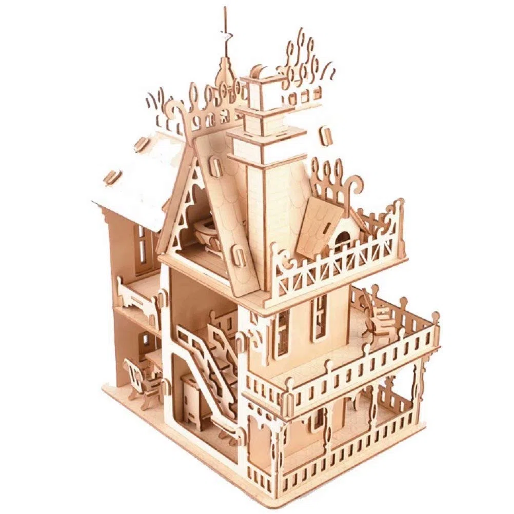 CUTEROOM Fantasy Villa - Kit di costruzione Woodcraft Camera Carina