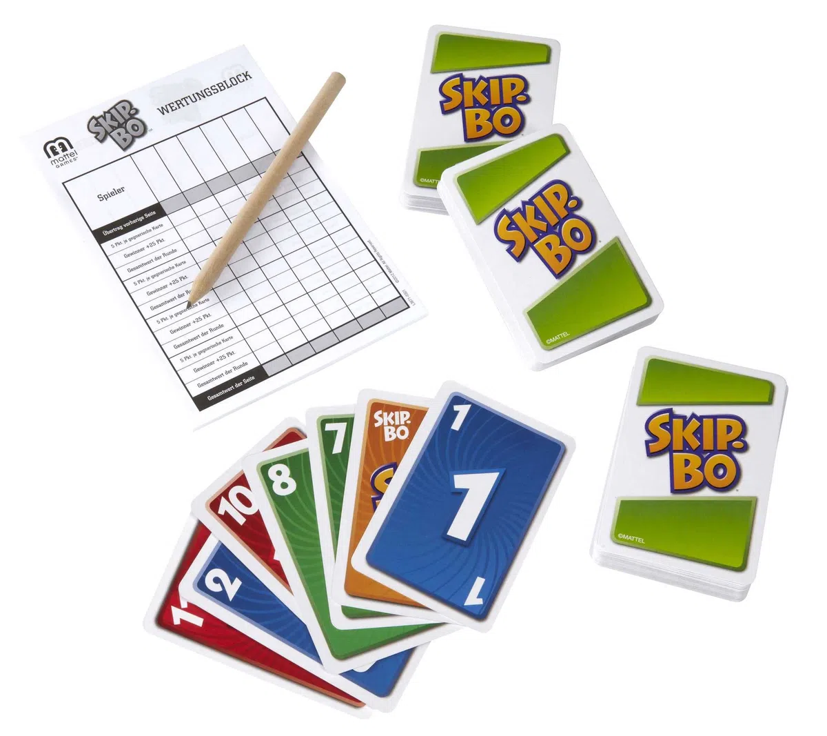 Mattel Games Skip-Bo Deluxe, Versione Speciale del Famoso Gioco di Carte Numerate in Sequenza con Confezione in Metallo da Collezione, Giocattolo per Bambini, 7+ anni, L3671