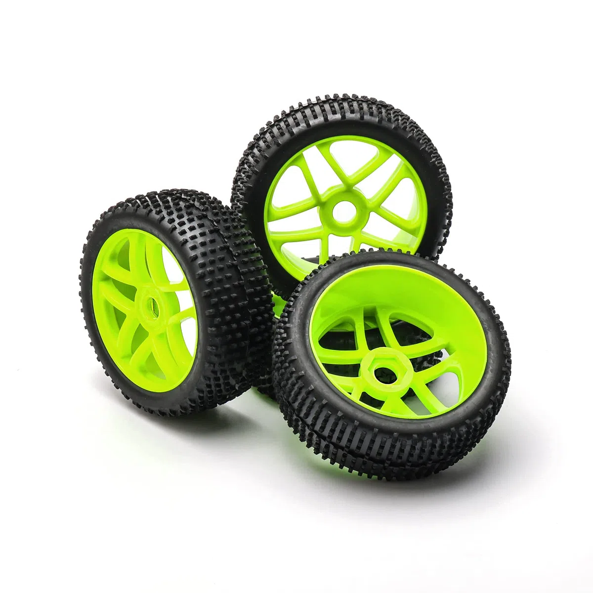 1:8 RC, pneumatici in gomma per fuoristrada, 4 pezzi, colore verde