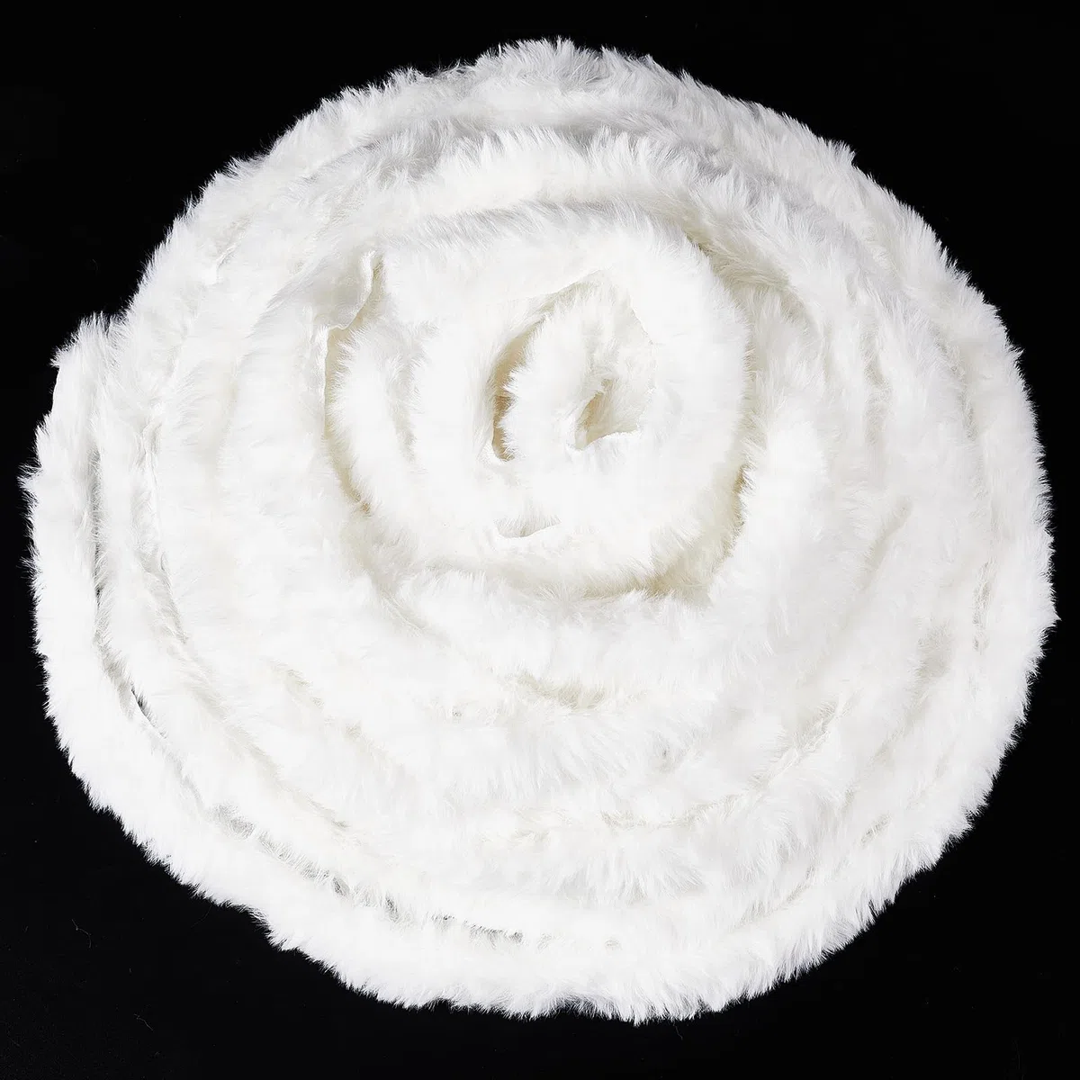 GORGECRAFT 11 Yard Boa di Piume Bianche Nastro di Pelliccia Sintetica Tessuto Rotolo Boa di Piume di Marabù Boa di Piume Natalizie per La Decorazione Dell'Albero di Natale O Ghirlande di Fiocchi