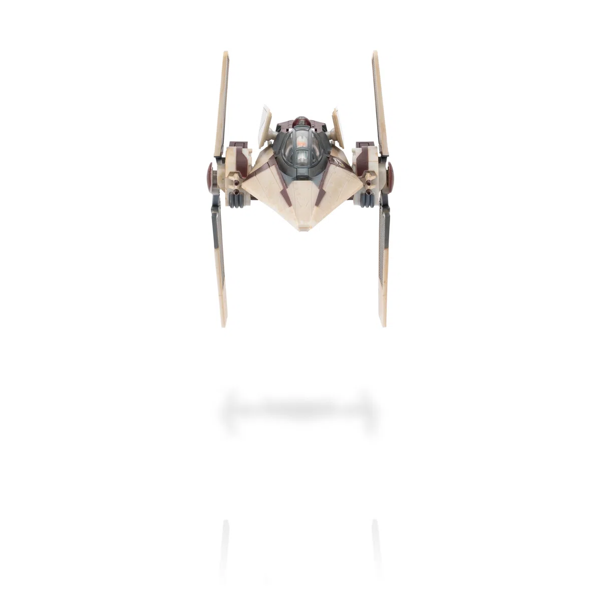 Jazwares Star Wars Micro Galaxy Squadron V-Wing Starfighter (Armada Edition) - Veicolo da 7,6 cm con ali del radiatore più due accessori per micro figure da 2,5 cm