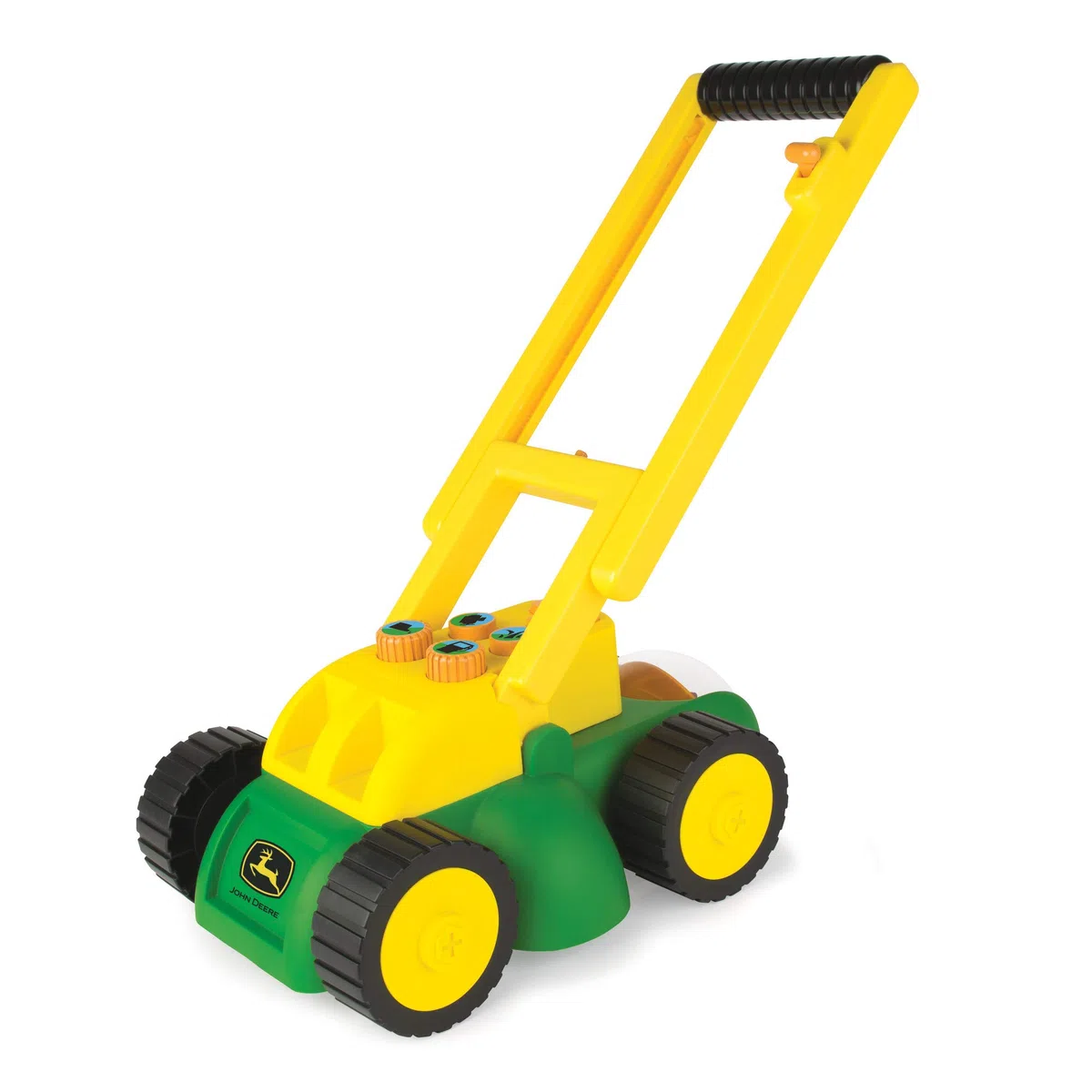 John Deere 35060 Tosaerba elettronico, giocattolo per bambini, verde, 37,5 x 16,0 x 20,3 cm