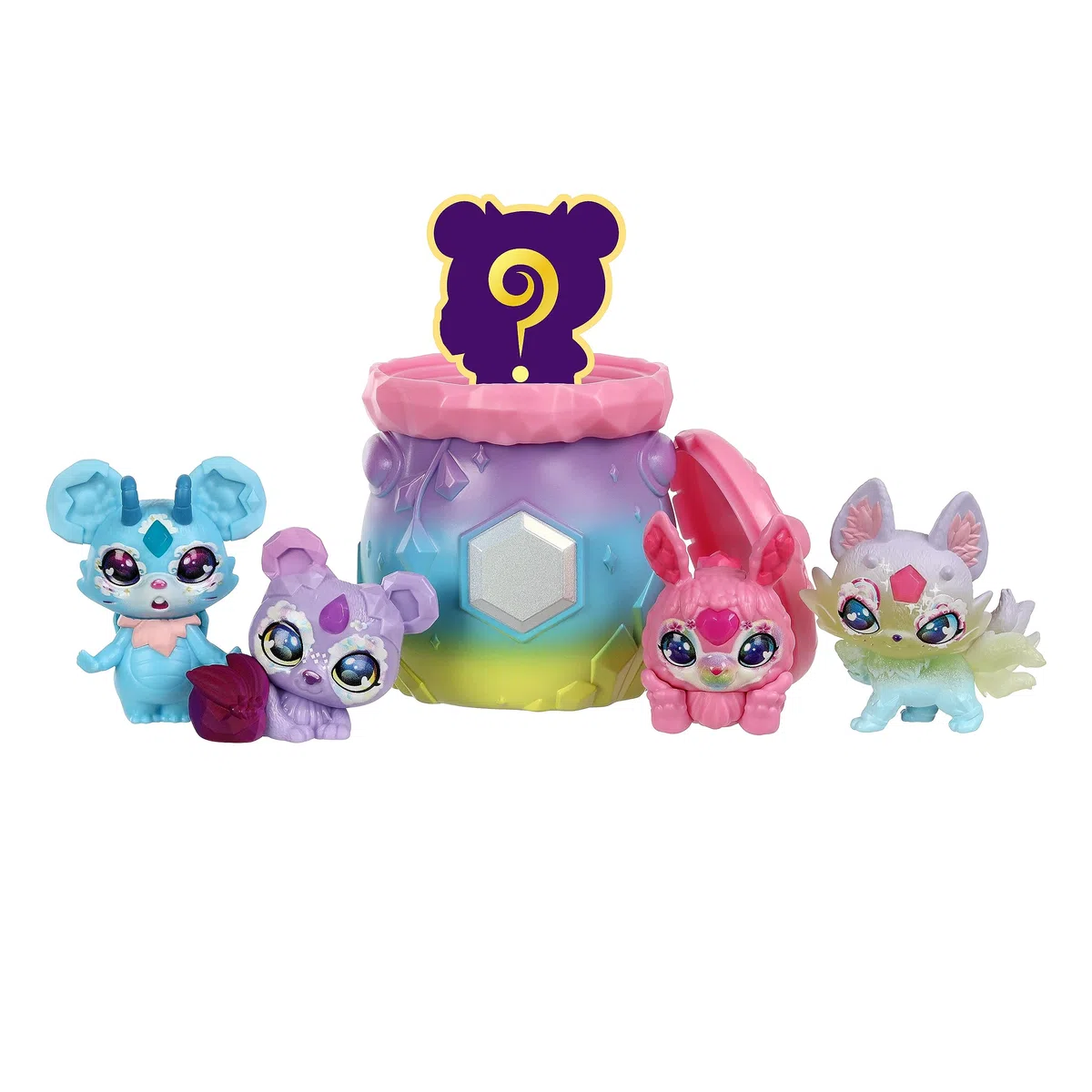 Magic Mixies Confezione 5 Piccoli compagni misteri Mixlings Include 5 Mixlings esclusivi con Un Calderone Arcobaleno Unico, Compreso Un mistero Mixling da scoprire in questo Calderone.