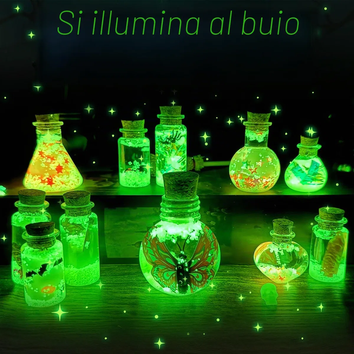 LDomet Kit artigianale per bambini, Kit di pozioni magiche per bambini - Mescolare 20 bottiglie di pozione strega bagliore, Natale regali di compleanno per ragazze ragazzi 6 7 8 9 10+