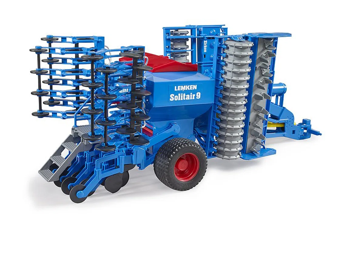 bruder 02026 - Lemken Solitair 9, rimorchio, fattoria, agricoltura, accessori per trattori