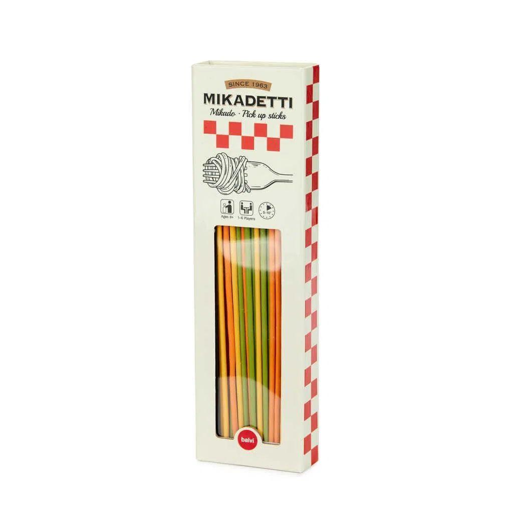 Balvi Gioco da Tavolo Mikadetti Gioco di abilità Mikado in Versione Spaghetti Bamboo
