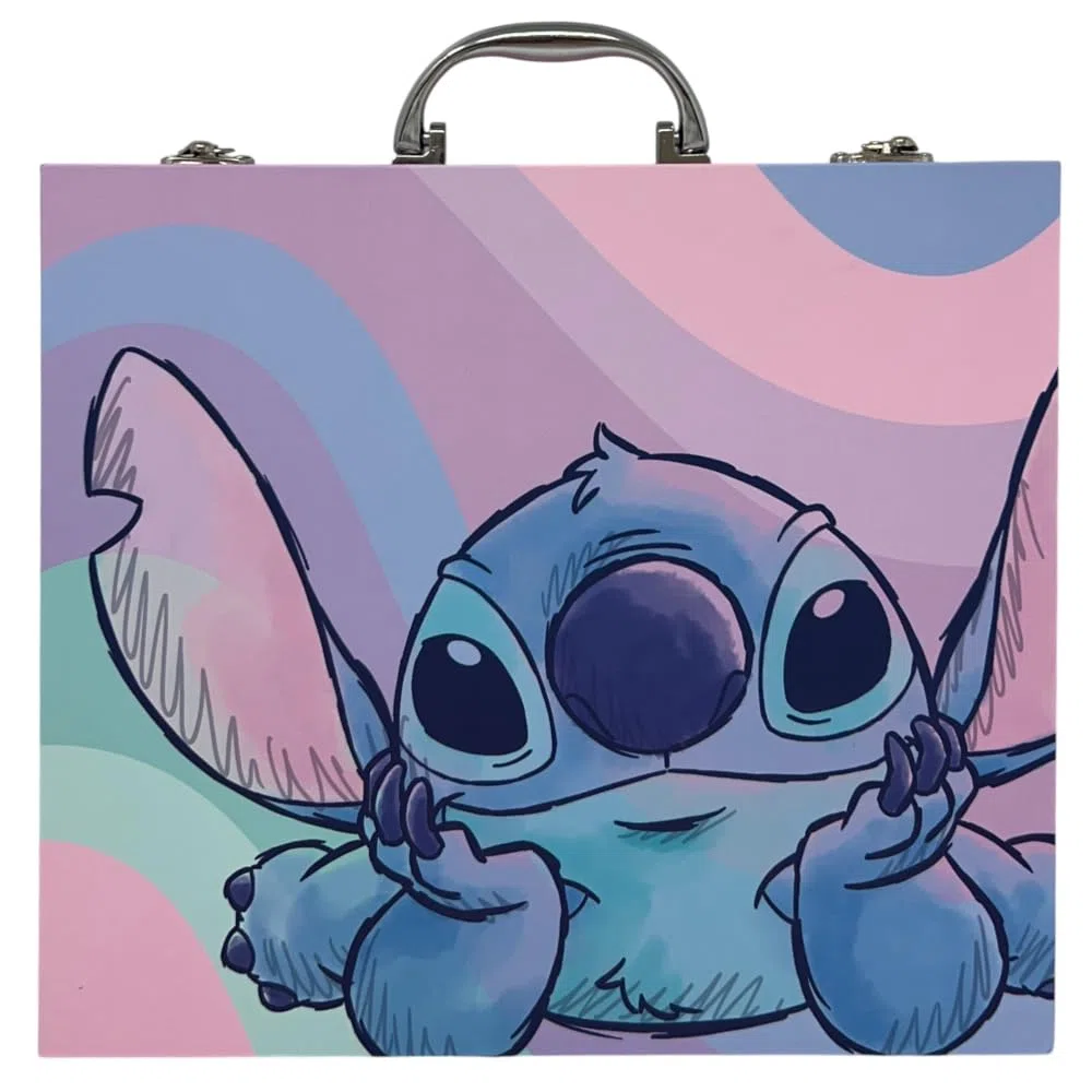 Valigetta colori Stitch Disney scatola per bambini completa di colori articoli di cancelleria stickers