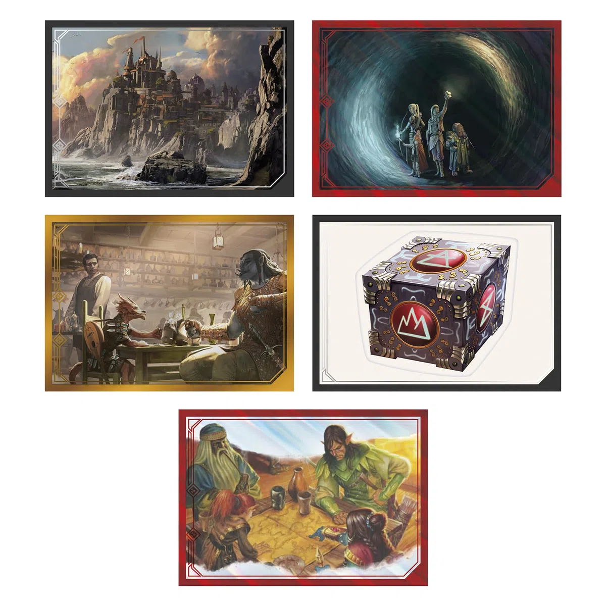 Panini - Dungeons and Dragons: Adesivi da collezione, 36 confezioni, Fantasy/Avventura, Carta, Viola, Adesivo, Indoor