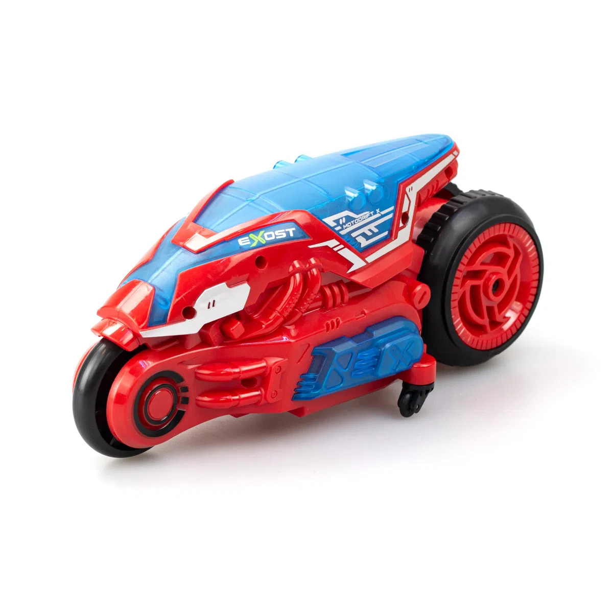 Silverlit- EXOST-Moto Mando a distancia MOTODRIFT X-LED-2.4Ghz -Rojo-23 cm, 20288, Rojo