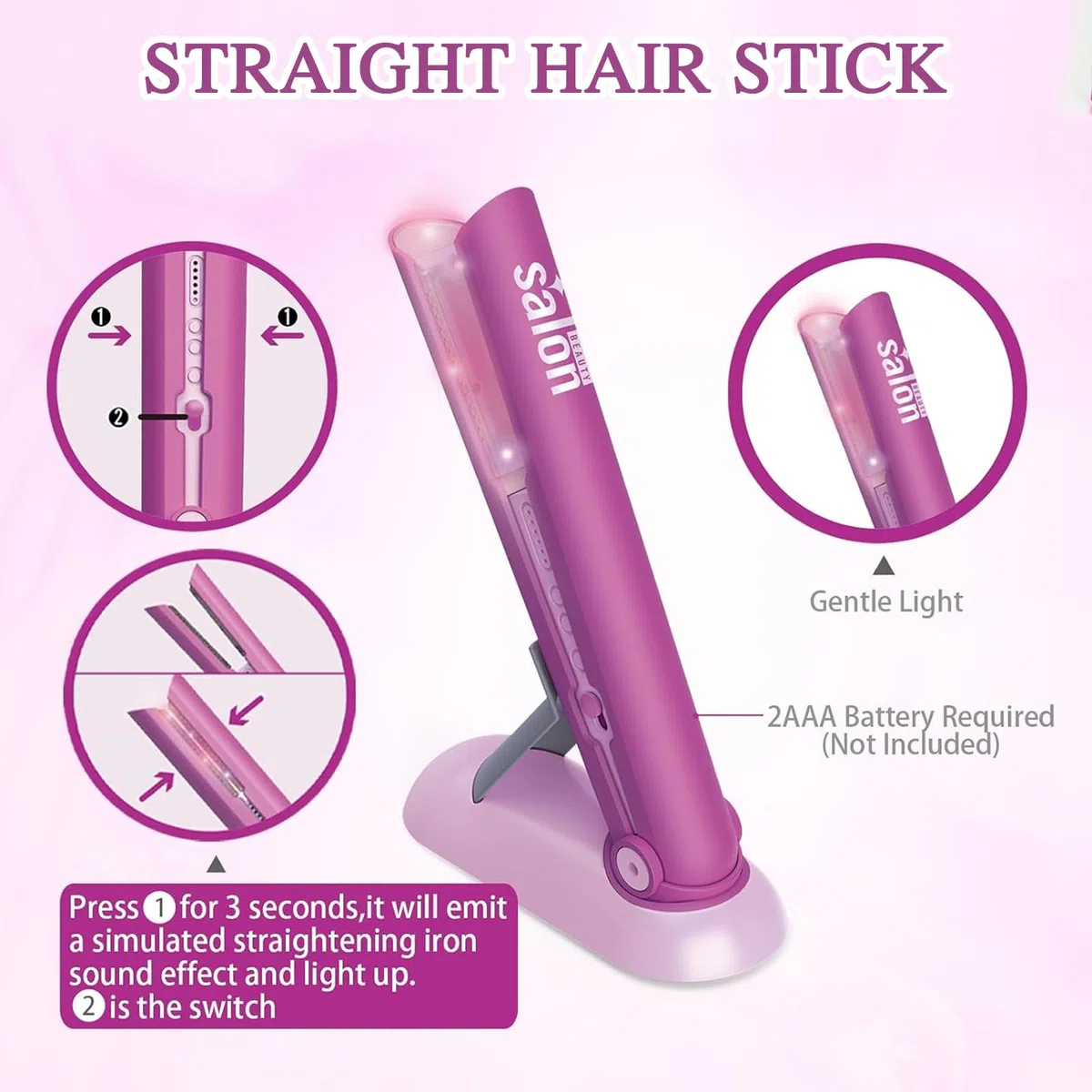 Set Parrucchiera Bambina,14 Pezzi set di Bellezza per Parrucchiere e Cosmetico Include Trucco Finto e Accessori per Capelli,set da Gioco Parrucchieri per Bambini 3 4 5 6 7 Anni.