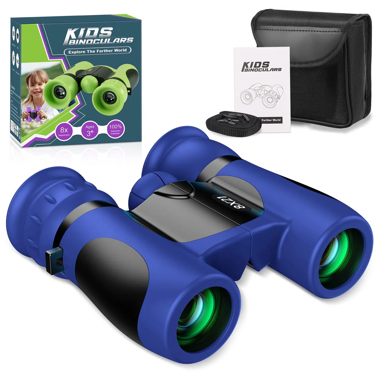 DejaNard Binocolo per Bambini 3-13 Anni, Giocattolo da Esterno, Cannocchiale, Regalo per Bambini 3-12 Anni