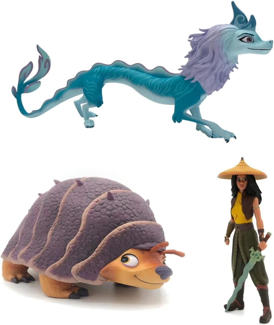 Disney Raya – 3 personaggi – Set da gioco