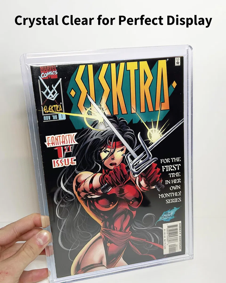 Custodia rigida per fumetti con caricamento dall'alto, per fumetti dell'età dell'argento e attuali, confezione da 10