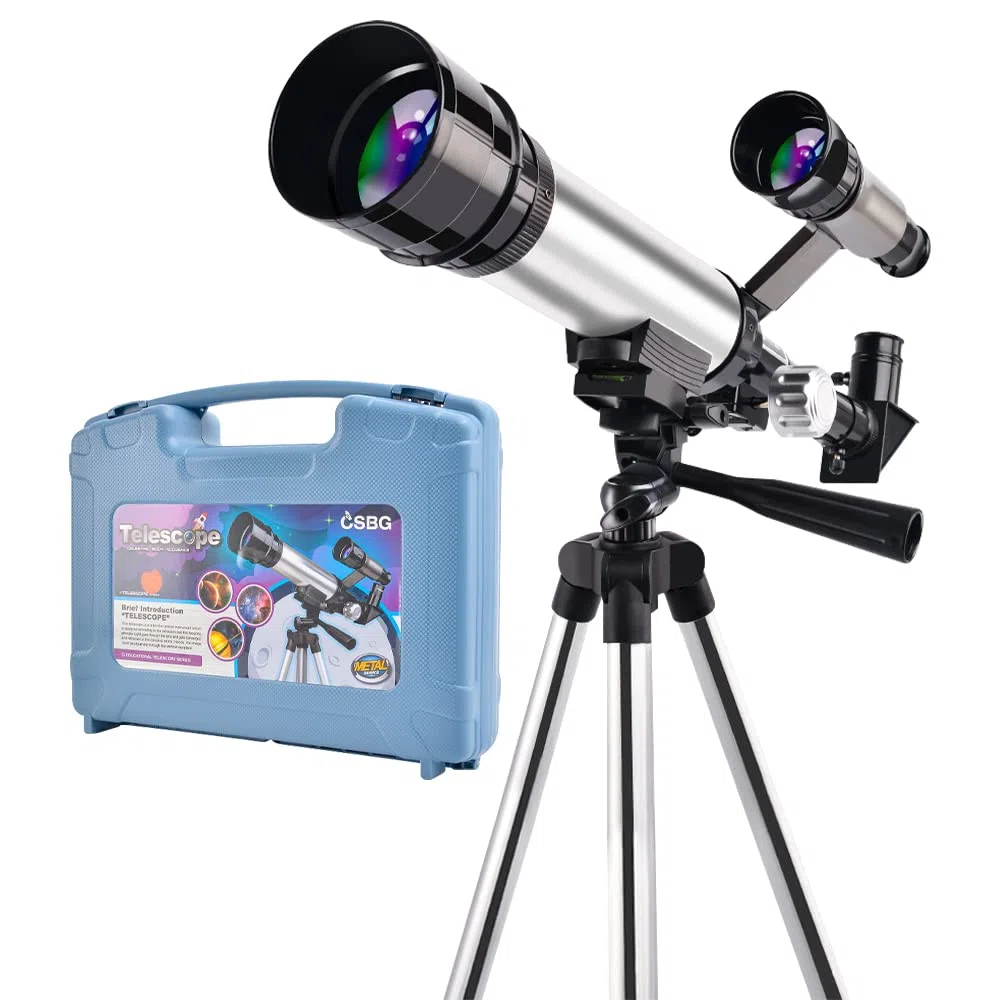 Telescopio per Bambini 60mm Telescopio Astronomico con Treppiede Telescopio Portatile Regolabile Giocattolo per Bambini Adolescenti