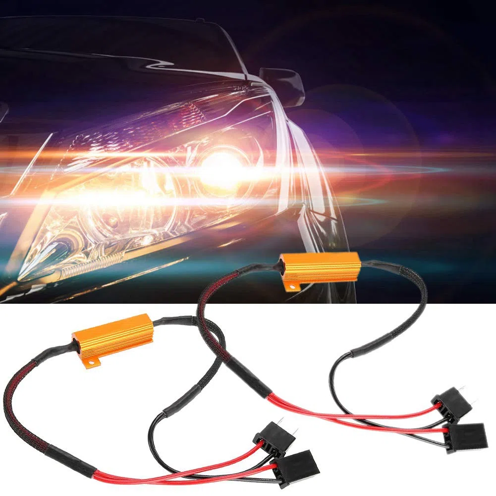 Kit Decodificatore Canbus H7, Decodificatori LED H7 da 2 Pezzi, Decodificatore LED Potente Canbus Aggiornato - Anti Hyper Flash, Nessun Errore, Resistenza di Carico Plug And Play
