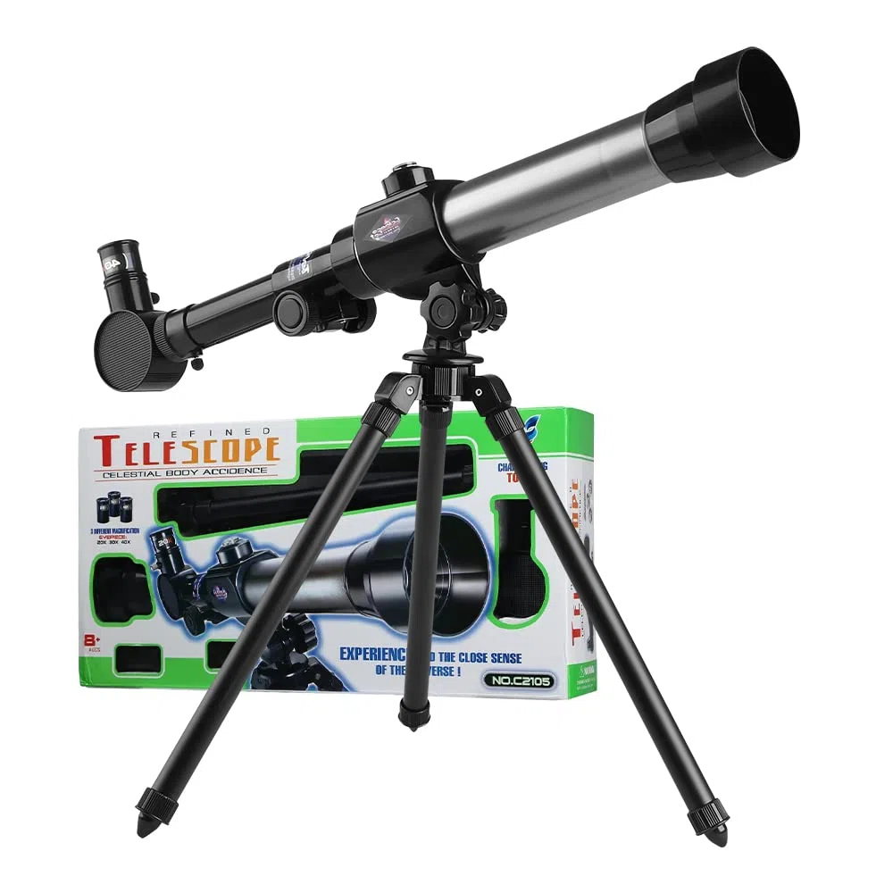 Telescopi Bambini 20X 30X 40X Ingrandimento Telescopio Astronomico Telescopio giocattolo educativo portatile per bambini Principianti Sky Star Gazing Birds Watching