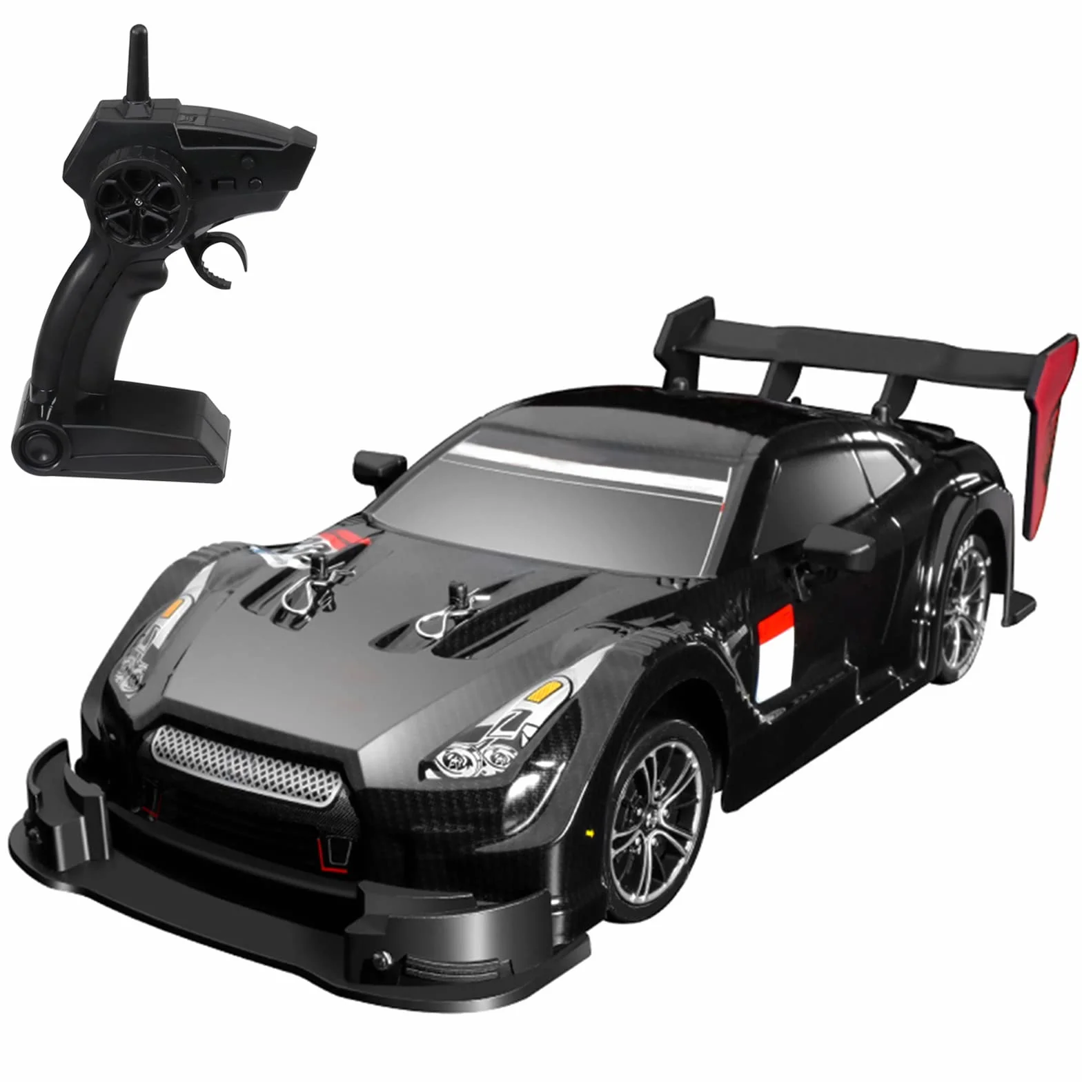 Goolsky - Auto telecomandata, Drift Car, scala 1/16, 2.4GHz, 4WD, velocità 40km/h, modellino di auto radiocomandata da corsa