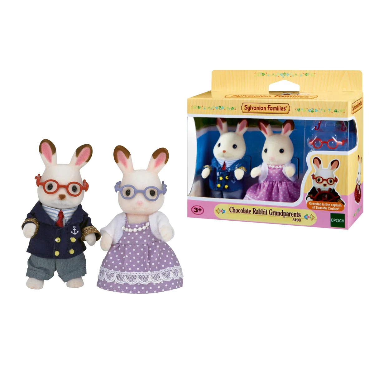 Sylvanian Families - 5190 - Nonni Coniglio Cioccolato, Multicolore