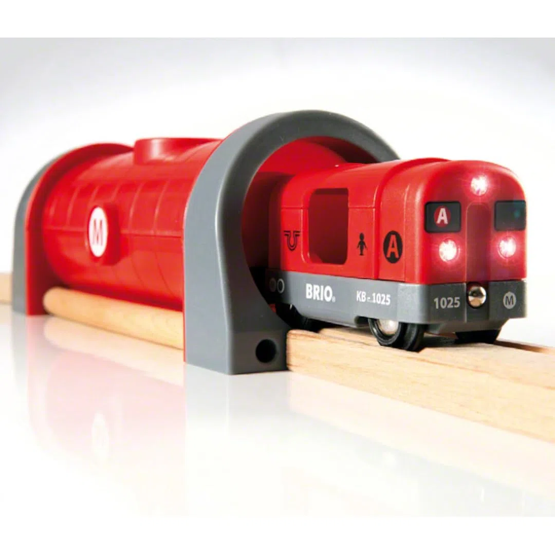 BRIO World - Set Metropolitana, Set Costruzioni Trenino in Legno da 20 Pezzi, Giocattolo per Bambino e Bambina 3+ Anni