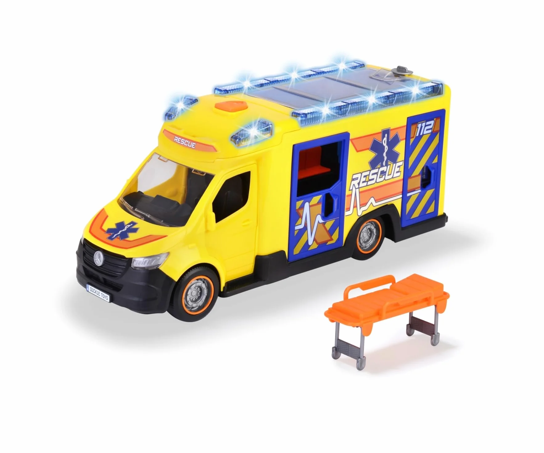 Dickie Toys - SPRINTER AMBULANZA FUOCO E SALVATAGGIO