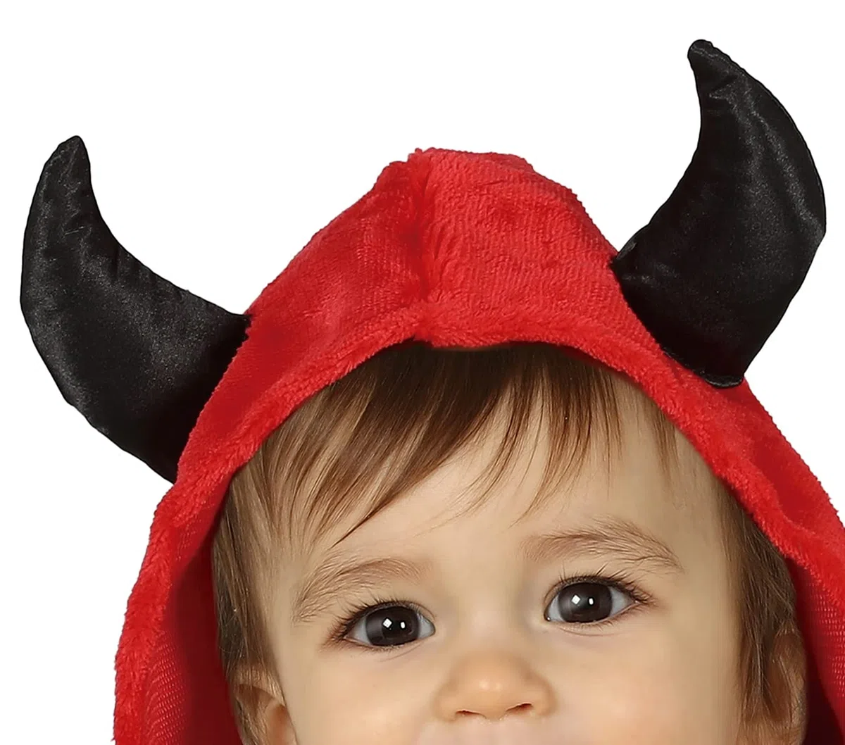 FIESTAS GUIRCA | Costume Piccolo Diavolo Bebè - Include Ali, Cappuccio, Coda e Tutù - Costumi da Demone per Halloween e Feste in Maschera - Ideale per Bambini - Rosso e Nero