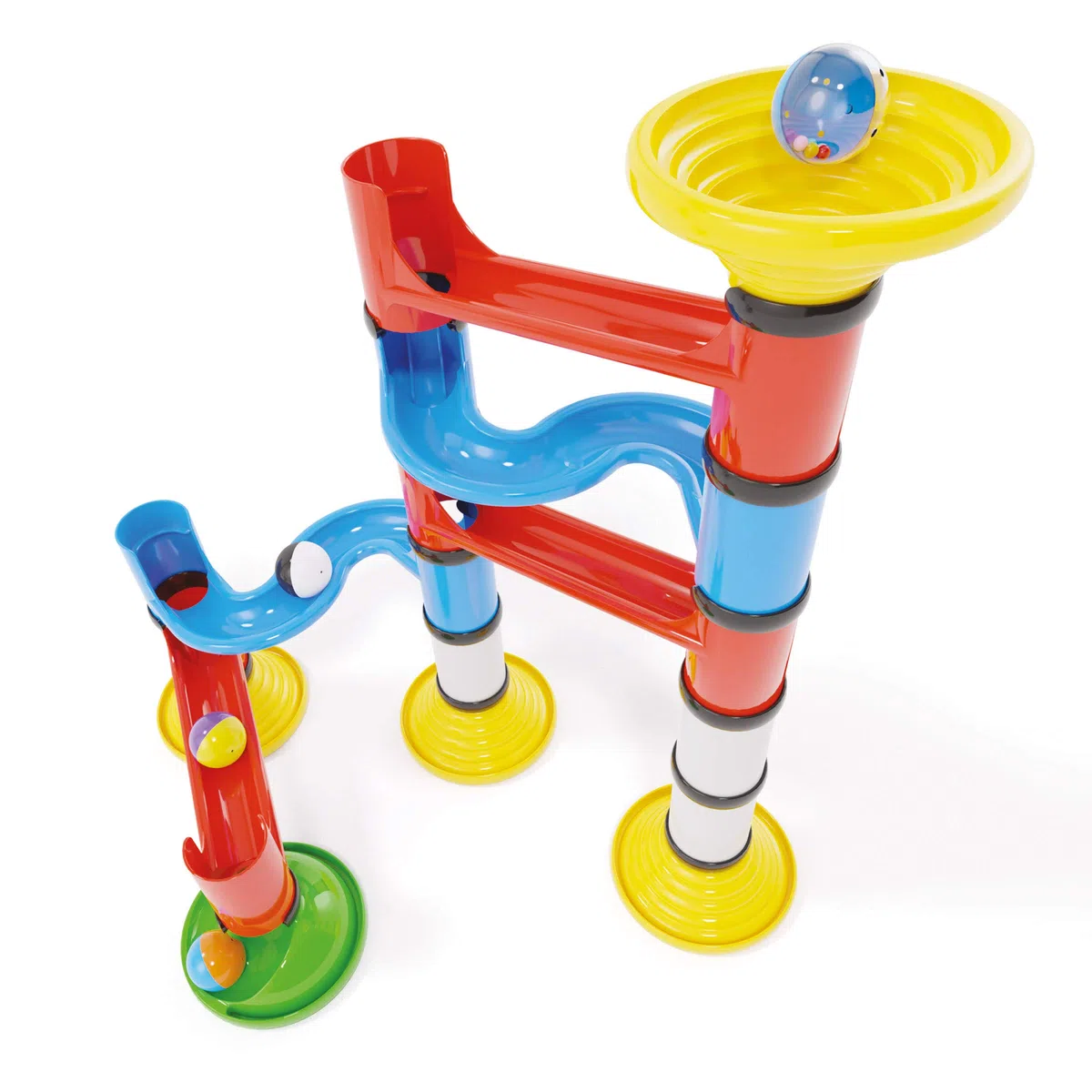 Quercetti 6506 Migoga Junior, Pista per Biglie Steam Toy Prima Infanzia